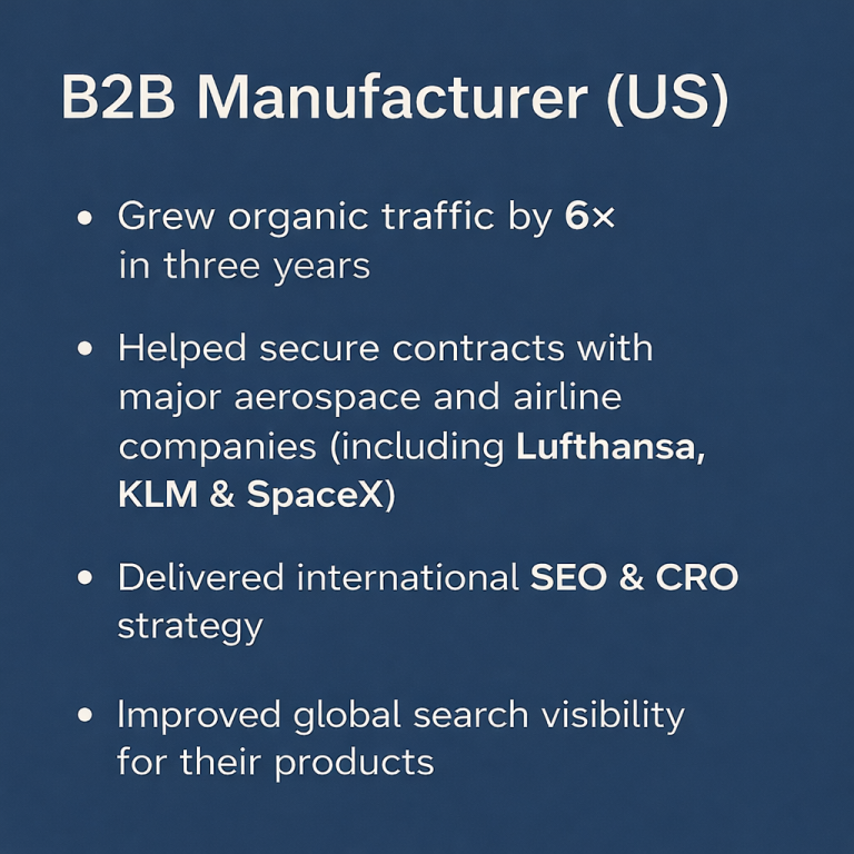 B2B marketing case study overview
